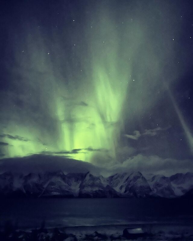 Nordlyssesdongen er godt i gang🤩 #lyngsalpanlandskapsvernområde #lyngenalps #northernlights
